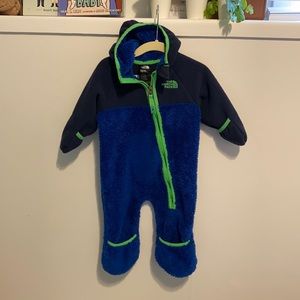 North Face baby bunting suit (fleece)